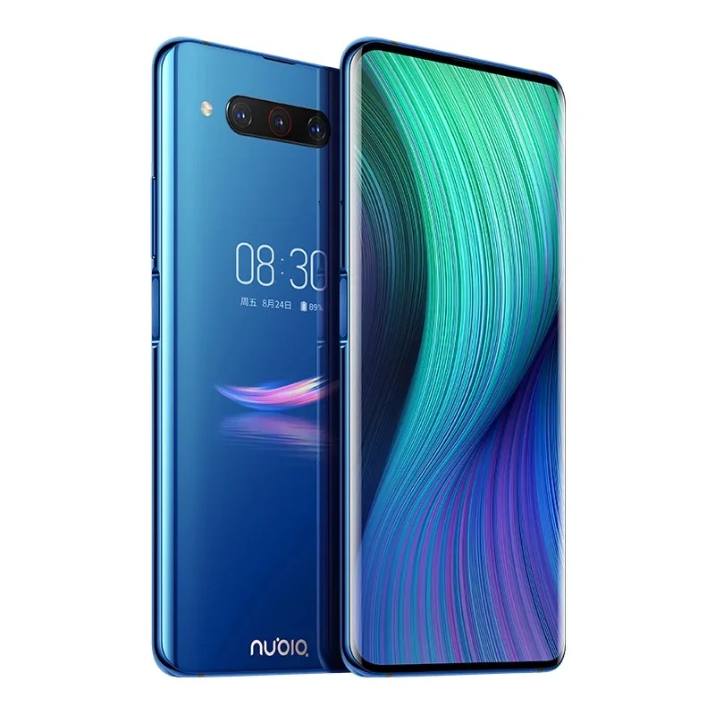 Глобальная версия мобильного телефона zte nubia Z20 8G 128G 6,4"+ 5,1" Snapdragon 855 plus 4000mAh 48MP 30x ZOOM Кнопка отпечатков пальцев