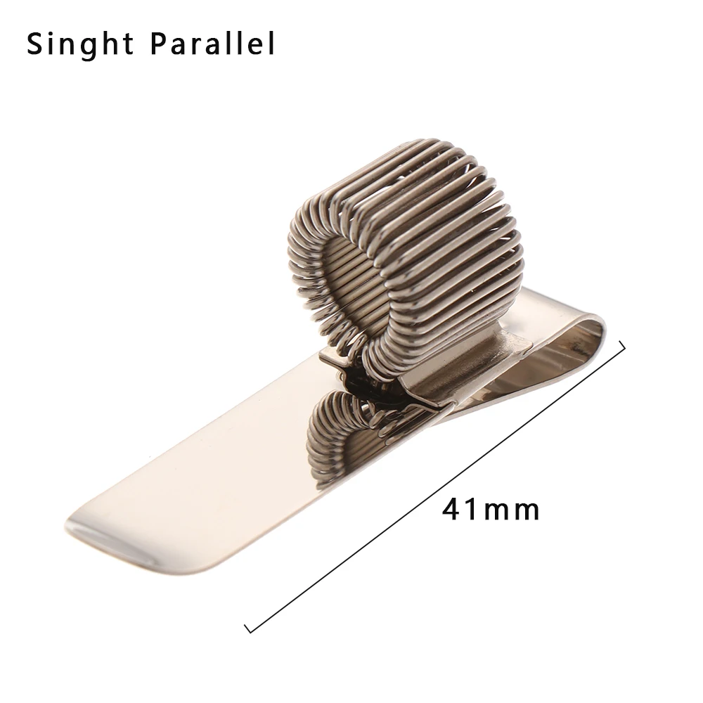 Singht Parallel 1 шт., самоклеющиеся металлические эластичные пружина для ручек, зажим для карандашей, держатель для карандашей с одним отверстием, двойное тройное отверстие, канцелярские принадлежности, офисные принадлежности для письма - Цвет: Singht Parallel