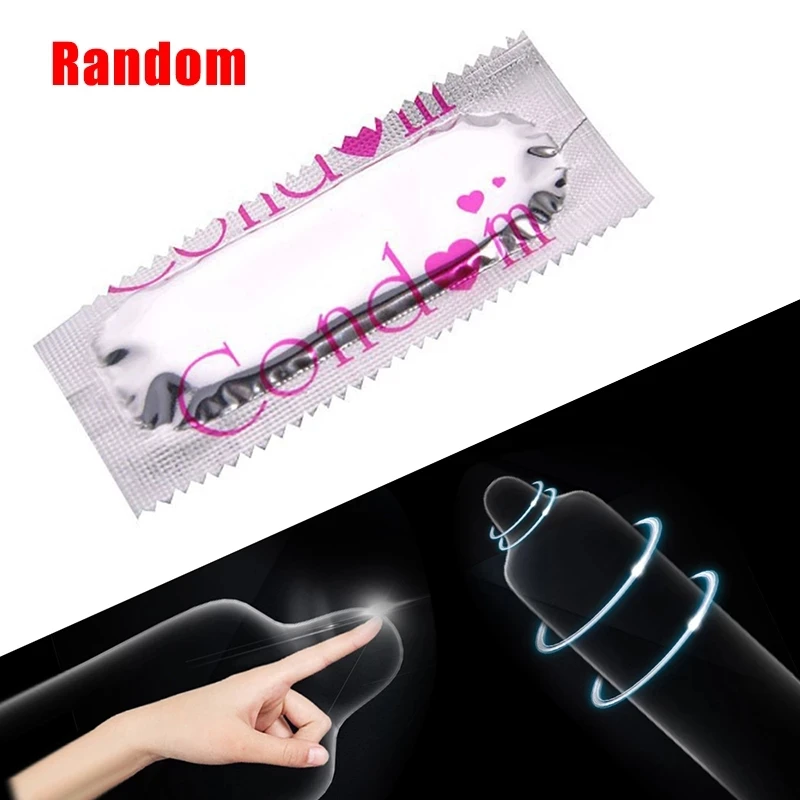 10 Pcs Random Condoms Adult Large Oil Ultra Thin Condom Smooth Lubricated Condoms for Men Contraception