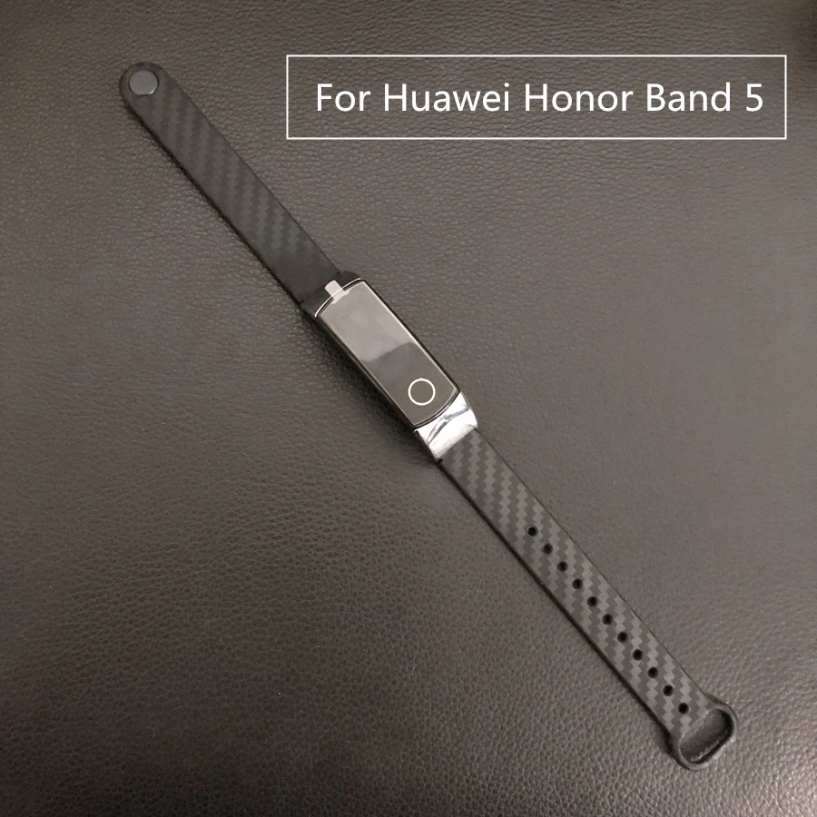 Ремешок на запястье для huawei Honor Band 5 спортивный браслет из углеродного волокна для Honor Band 4 5 Аксессуары сменный ремешок для часов