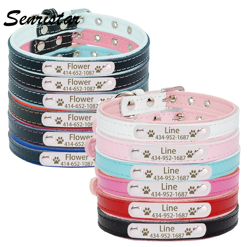 Personalized Engraved Cat Dog Id Name Collar For Small Medium Large