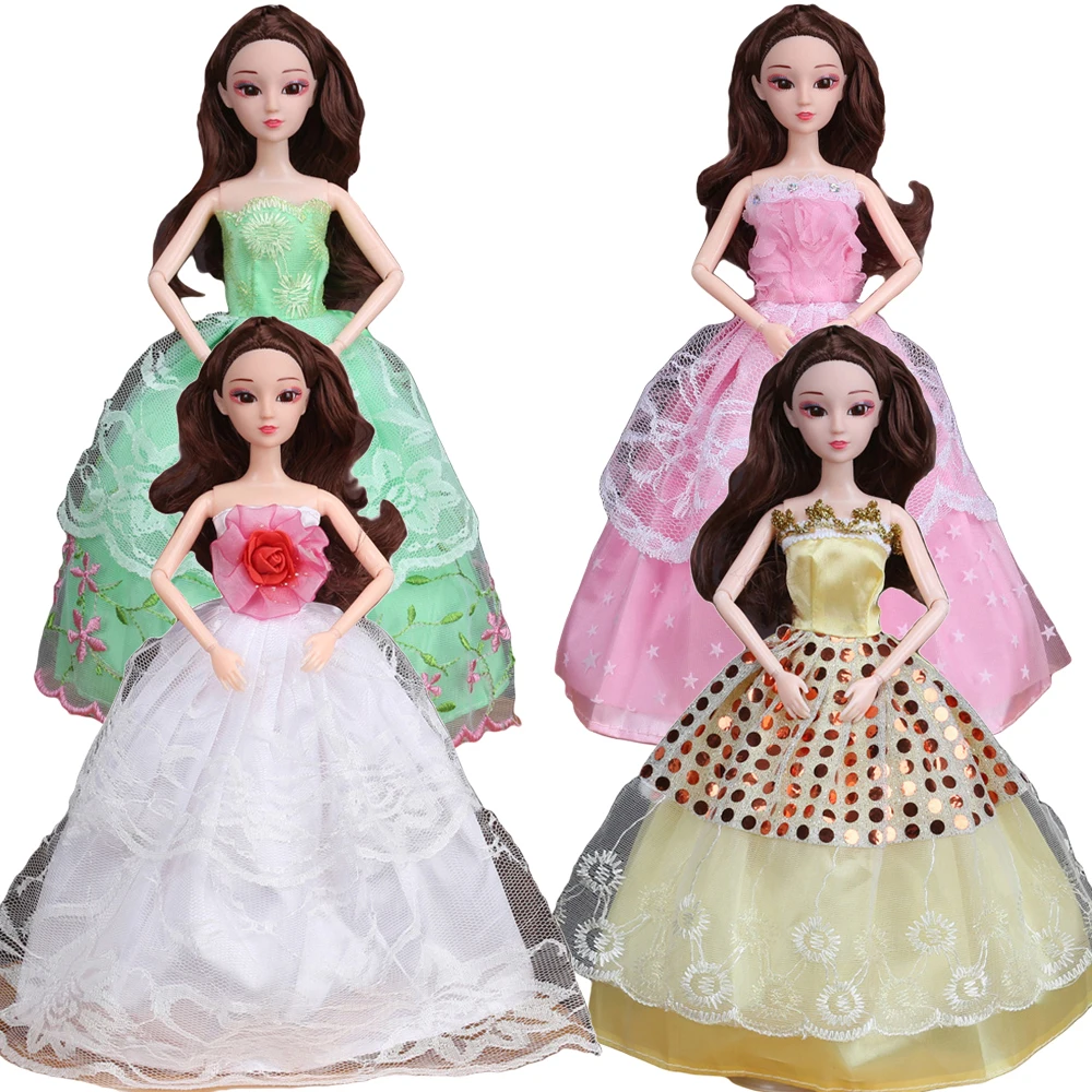 Handmade Cute Daily Half a pack skirts Princess Skirt Doll Clothes Fashion Dress Party Gown for Barbie Accessories |