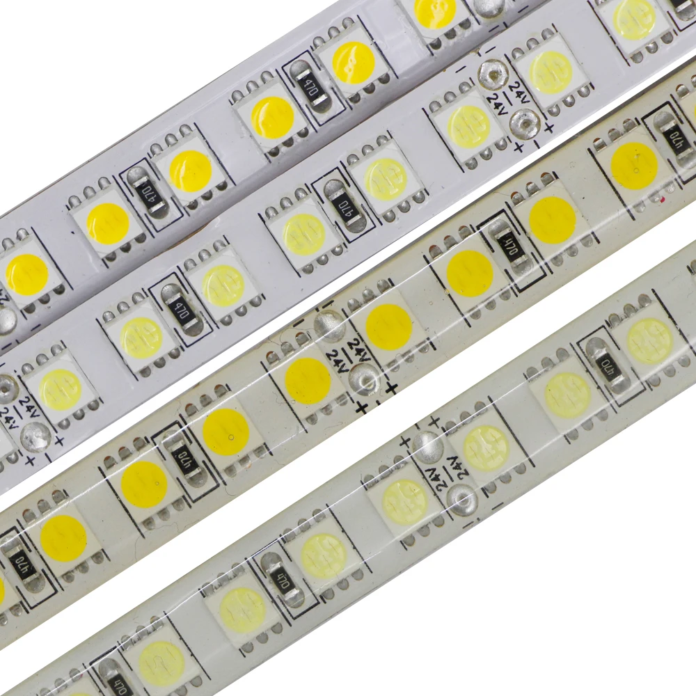 Светодиодная RGB ленсветильник SMD 5054 5050 120LED/M 5 м гибкая лента лампа светосветильник