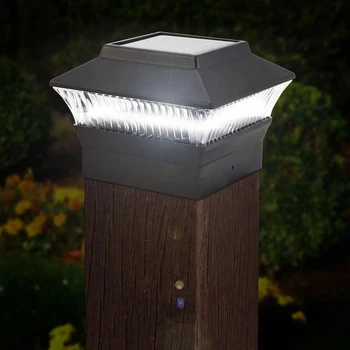 

LED Solar Post Light Head Lamp Automatically Recharging Waterproof Column Cap Fence Landscape for Garden Landscape Fence