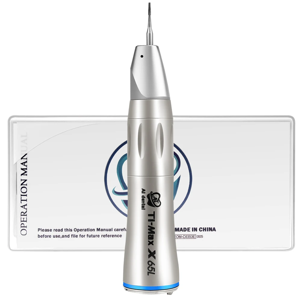 #^Special Price Best selling Ti-max x65l 1:1 blue ring straight inner water handpiece with optic fiber using for dental implant surgery #^Special Price Best selling Ti-max x65l 1:1 blue ring straight inner water handpiece with optic fiber using for dental implant surgery