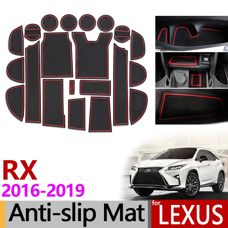 Противоскользящие ворота Слот коврик резиновая подставка для Lexus RX 300 200t 450h RX200t RX300 RX450h аксессуары наклейки