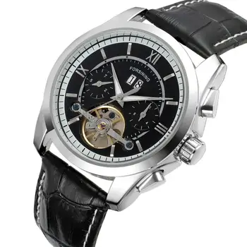 

FORSINING 2019 New Men Watches Tourbillon Automatic Watch Skeleton Military Mechanical Watch Date Week Clocks Relogio Masculino