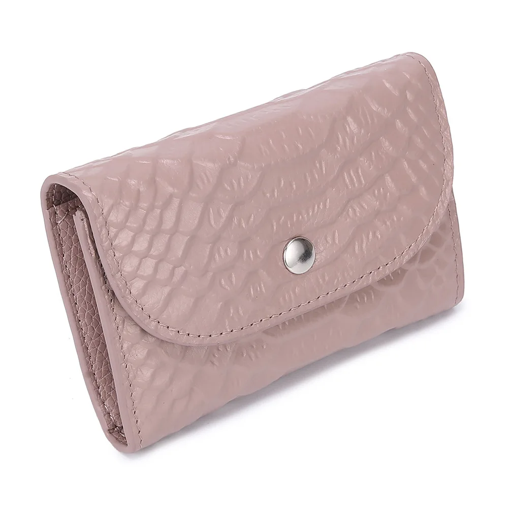 Crocodile-Pink Горячая Распродажа монета кошелек на молнии Для женщин кошельки из натуральной кожи кошелек модный короткий кошелек с отделением для кредитных держатель для карт бумажник с застежкой - Цвет: Crocodile-Pink