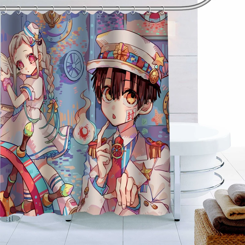 Details about   MonkeyDLuffy Shower Curtain 3D Funny Waterproof Bath Curtains with 12 Hooks 