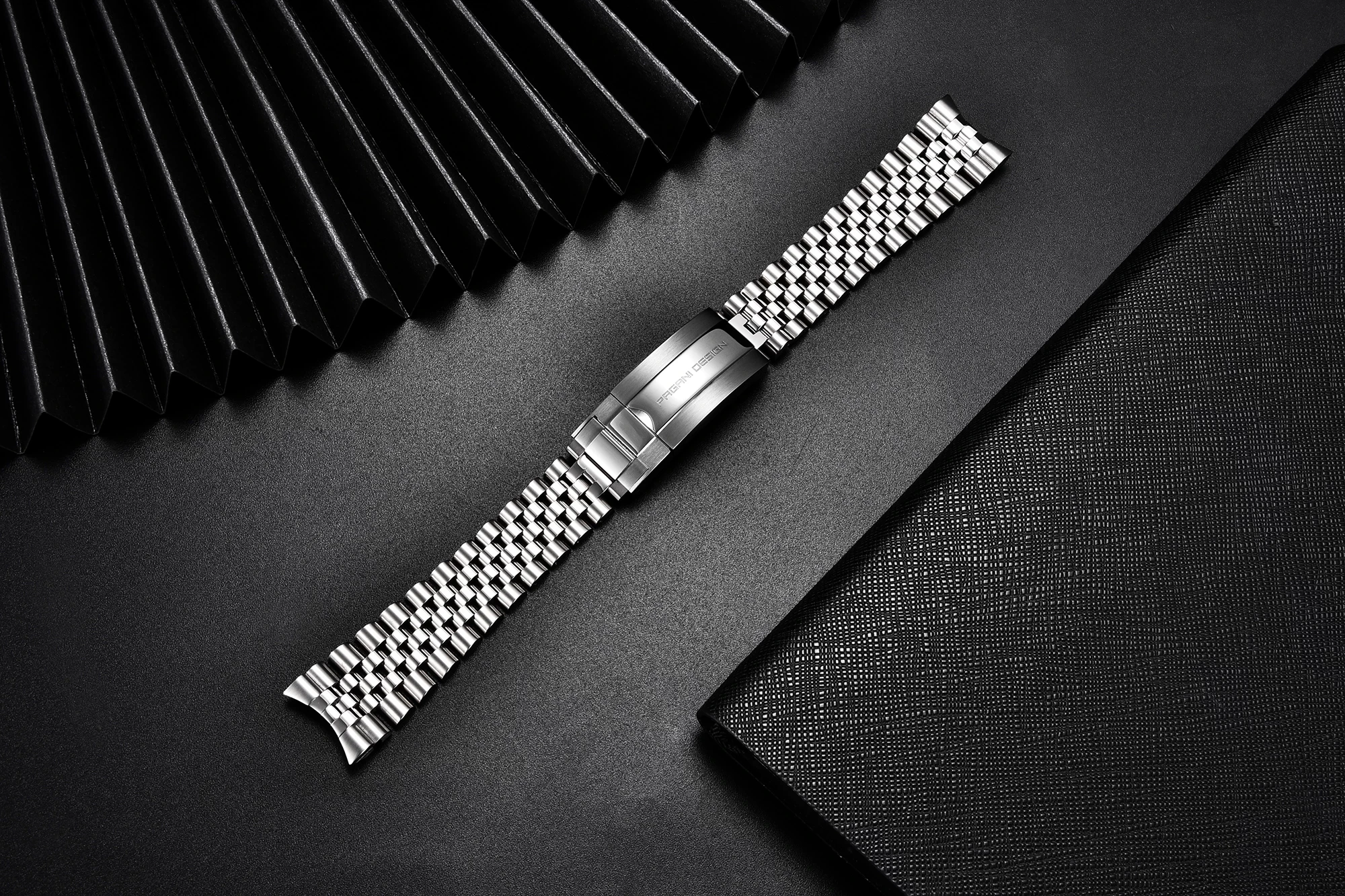 Pagani Design Originale Pd-1662 Bracciale Giubileo Argento, Acciaio Inox, Larghezza 20Mm, Lunghezza 220 Mm