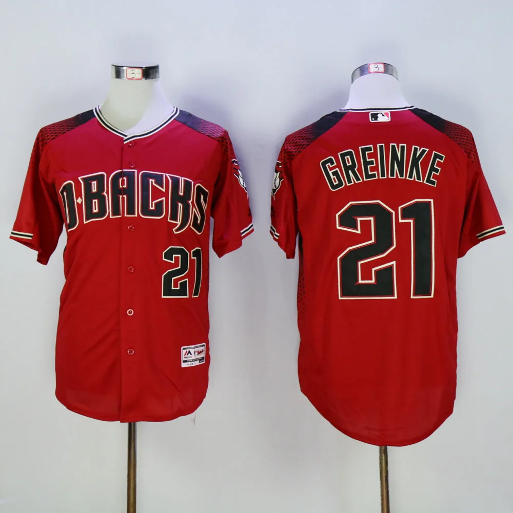 Сшитая Мужская футболка Arizona Paul Goldschmidt Zack Greinke AJ Pollock Randy Johnson FLEX& Cool Base - Цвет: AS PICTURE