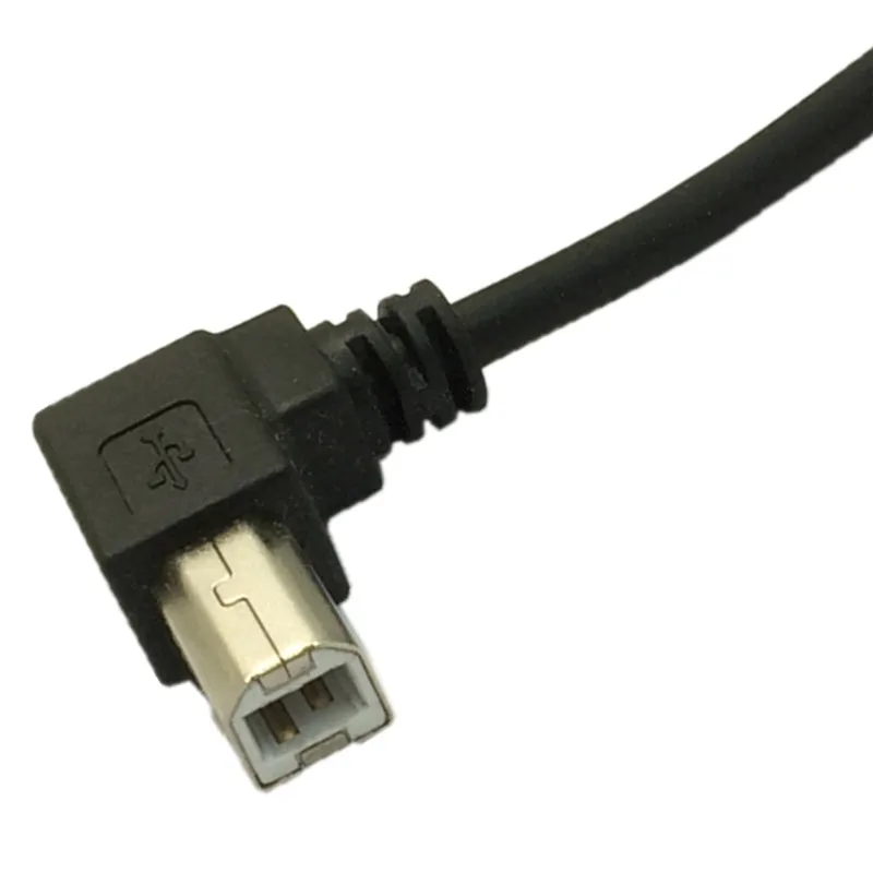 Usb Тип B 90 градусов мужчина к USB 2,0 A под прямым углом зарядки данных для принтера HDD