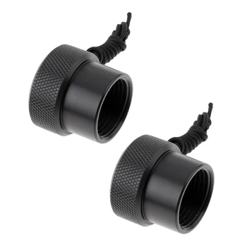 

2Pcs Universal Scuba Diving DIN Tank Valve Regulator Dust Plug Cap With Rope