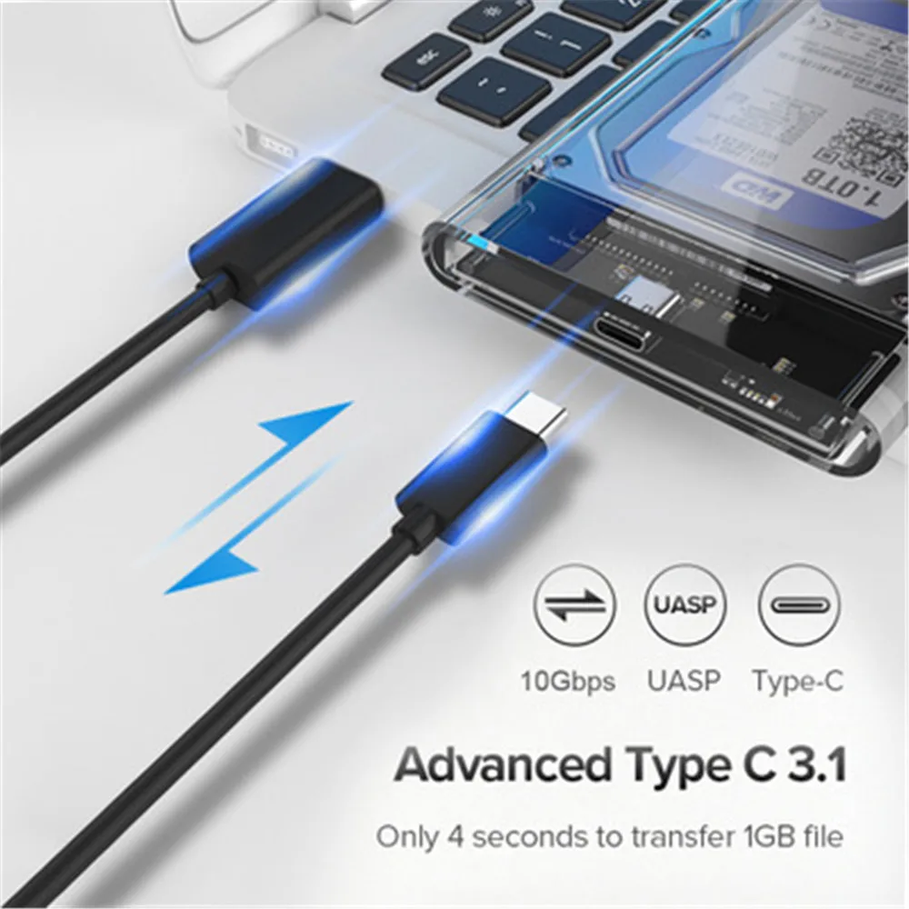 2," USB 3,0 SATA Hd коробка HDD жесткий диск Внешний корпус HDD прозрачный корпус инструмент бесплатно 5 Гбит/с Поддержка 2 ТБ UASP протокол