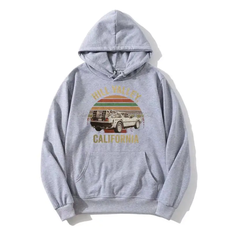 Hill Valley Hoodie, Zurück in die Zukunft Hoodie Marty Mcfly, Hill Valley, klassisches Herren-Fleece-Kapuzenpullover Harajuku Streetwear – Detail 3