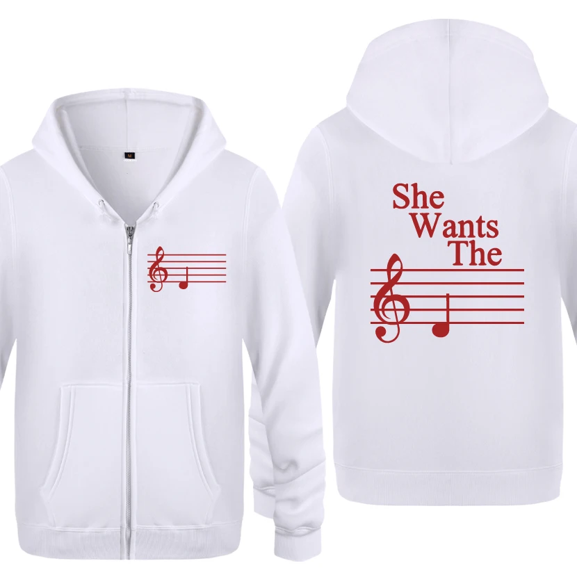 BAY HOT She want The D Music Notes Новинка, креативные толстовки для мужчин, мужские флисовые толстовки с капюшоном на молнии, кардиганы - Цвет: BAY HOT