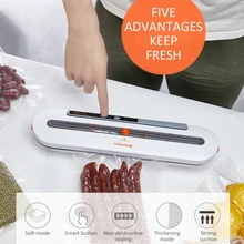 Электрический вакуумный упаковщик, упаковочная машина для домашней кухни, в том числе 10 шт., пакеты для хранения пищевых продуктов, коммерческие вакуумные упаковочные пакеты для пищевых продуктов