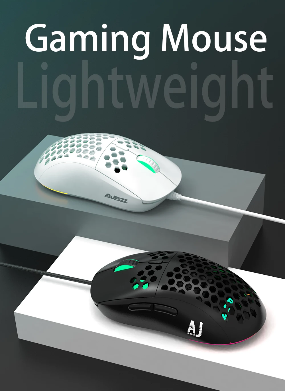 Hot AJ380 Lightweight Wired Mouse 16000DPI for Professional E-sport Gaming Adjustable 6 DPI Mice Notebook PC Laptop | Компьютеры и