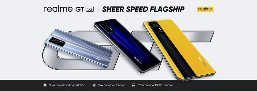 Global Version realme GT 5G 6.43''AMOLED 8GB 128GB 65W Dart Charge ualcomm Snapdragon 888 5G 4500mAh 64MP Mobile Phone 8gb ddr3