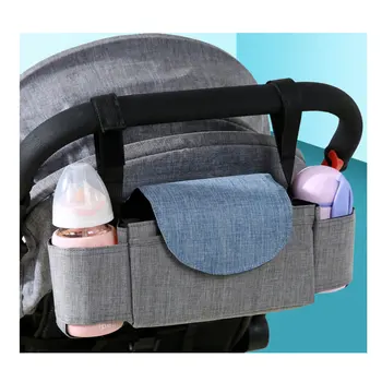

Baby Stroller Bag Waterproof Nylon Large Capacity Organizer Infant Nappy Travel Storage Hanging Maternity Bag