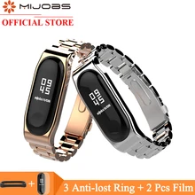 Браслет mi jobs mi Band 4, металлический браслет из нержавеющей стали для Xiaomi mi Band 3, браслет, умные часы mi Band4, браслет на запястье mi band4 mi 3