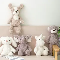 Peluche de patas largas para niños, oso de peluche suave de alta calidad, perro, elefante, unicornio, animales de dibujos animados