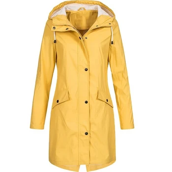 

Women Trench Coat Causal Long Sleeve Hooded Trench Coat Harajuku Windbreaker Fashion Overcoat Spring And Autumn Women Trench