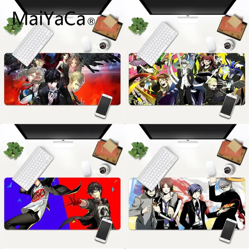 

MaiYaCa persona game Lock Edge Speed Control Laptop Keyboard Mat Gaming Mouse Mat xl xxl 800x300mm for Anime Lovers Fans