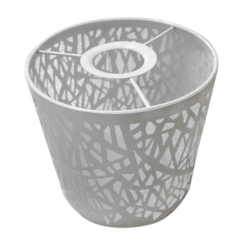 

Hotel Restaurant Modern Lamp Cover Guard Lampshade Accessories Iron Decorative Holder White Home Cafe Ceiling Pendant Light