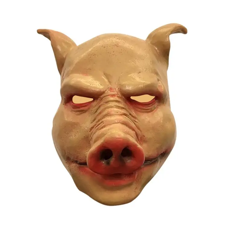 Halloween Party Cosplay Party Personality Funny Horror Pig Head Mask Costume Party Mask PT