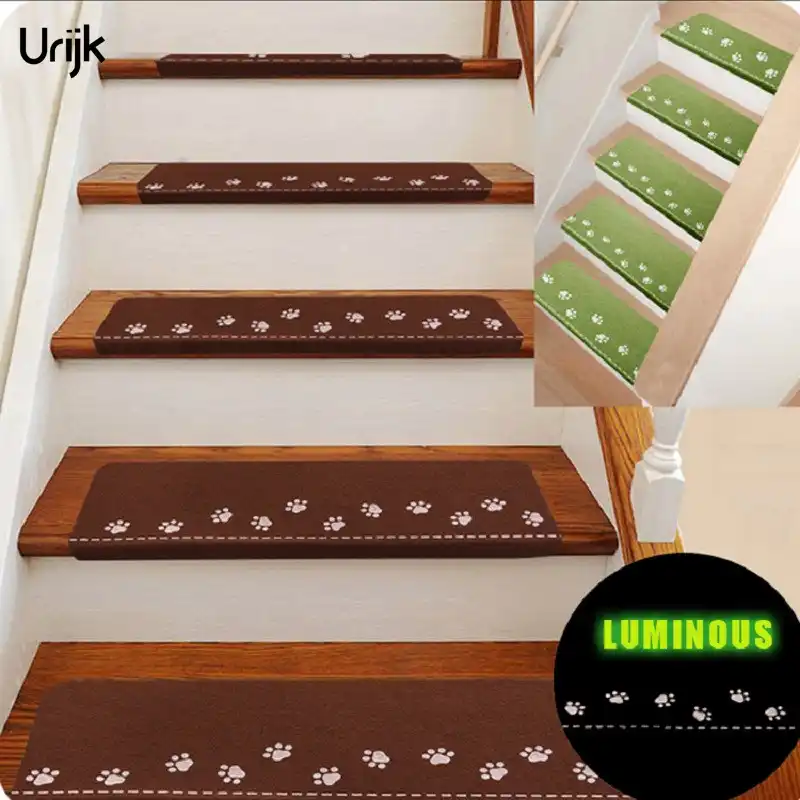 New 1pc Luminous Step Stair Mat Carpet Keep Warm Floor Mats Area