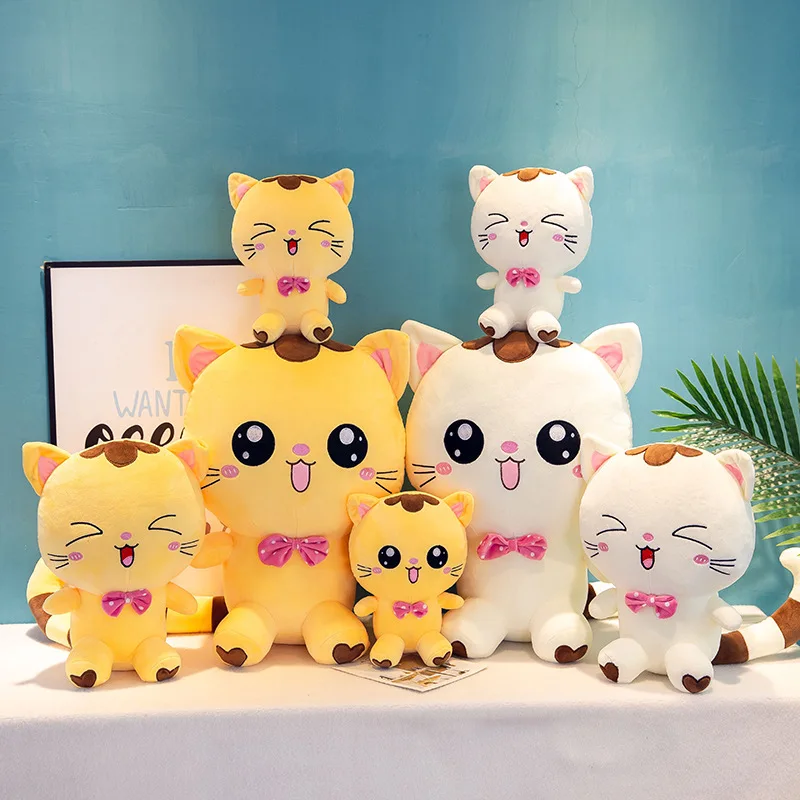 

New Style Creative sweet cat Big Face Cat Plush Toy Doll Pajama Pillow Children Women's Gift Doll