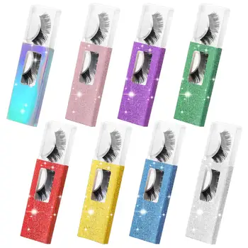 

80PCS Fashion Glitter Empty False Eyelash Packaging Storage Box Case Holder Container with Tray for Women Girls Gift