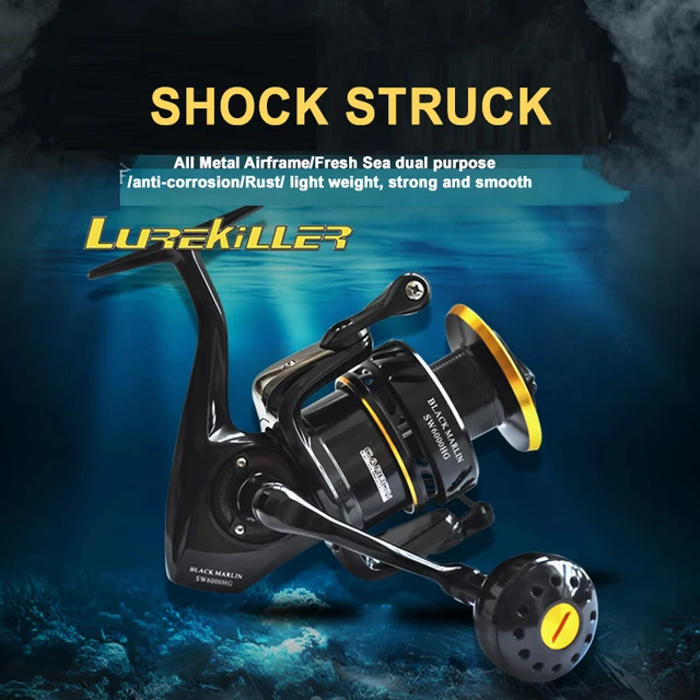 Fishing Reel Black Marlin, Lurekiller Spinning Reels