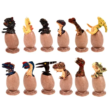 

Simulation of Solid Dinosaur Eggs Dinosaur Baby Broken Shell To Expand Thinking Green PVC Hard Rubber Children Like Dinosaur Toy