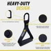 Heavy Duty Gym Handles Solid ABS Cores with Carabiner for Cable Machine Attachment Lat Pulldown Home Fitness Workout Accessories 3