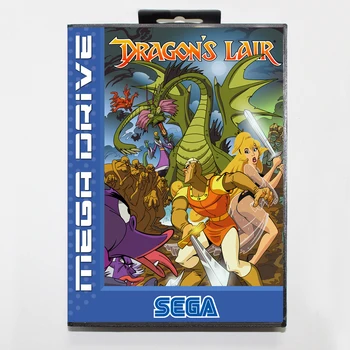 

Dragon's Lair 16bit MD Game Card For Sega Mega Drive/ Genesis with Retail Box
