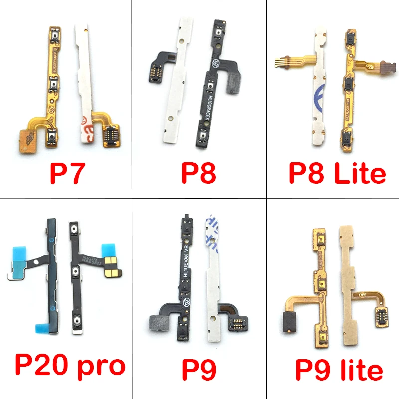 Power On Off Volume Up Down Button Key Flex Cable For huawei P7 P8 P9 P10 P20 Lite Pro mate 10 nova 2s 3 3i Replacement Parts | Мобильные