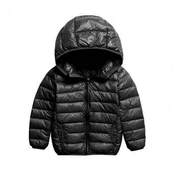 

Children Down Jackets 90% White Duck Down Hooded Kids Winter Jackets for Boys Girls Ultra Light Portable Winter Coat M174