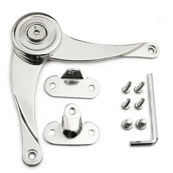 

1pcs New Soft up down Stay Hinge Cabinet Door Kitchen Cupboard Hinges Furniture Lift up Strut Lid Flap Stay Support