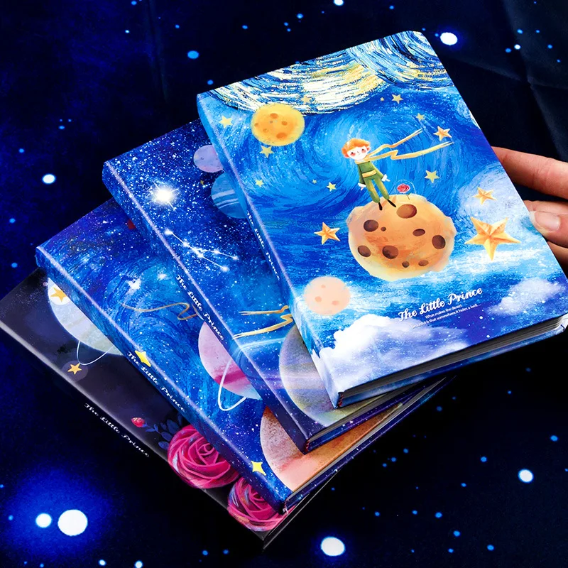 

224 Page Little Prince Diary Personalized Color Page Illustration Cute Notebook Student Planner Agenda Notepad