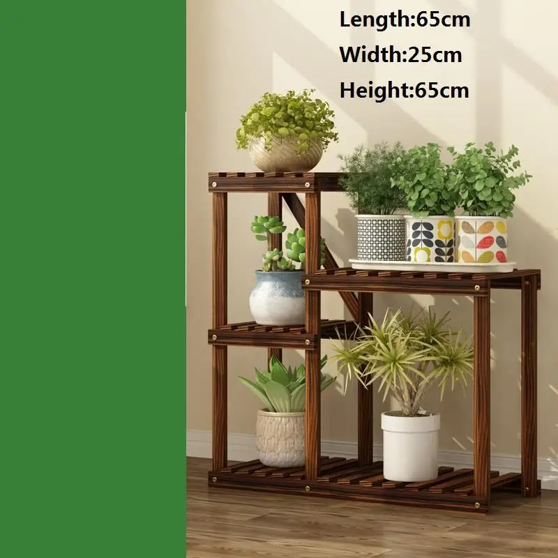 MODEL A Для стола Etagere Plante Para Macetas дерево Estanteria Escalera Stojak Na Kwiaty Dekoration уличная Цветочная Полка Подставка для растений - Цвет: MODEL A