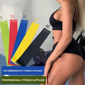 

5 Colors/Set Elastic Yoga Resistance Pull Band Natural Latex Tension Muscle Bodybuilding Expander Home Equipment