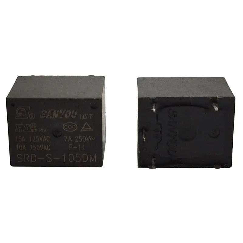 5PCS Mini Power Relay SRD-S-112DM - 12VDC 15A SPDT General Purpose Relay