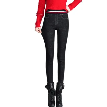 

Skinny jeans for women with high waisted stretch stretch skinny leg pants pencil pants long pants Korean version