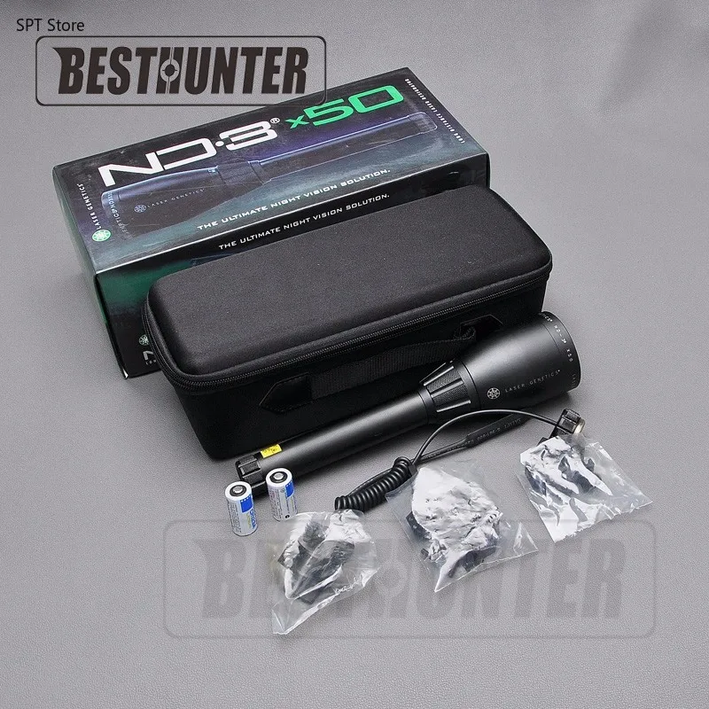 

LASER GENETICS ND3 X50 ND50 Long Distance Green Laser Designator w/ Adjustable Scope Mount