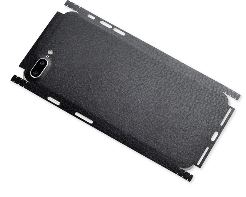 Кожаная наклейка с узором для iPhone 6, 6 S, 7, 8+, X, 11, задняя пленка, тонкая защитная крышка, задняя декоративная наклейка