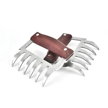 

2Pcs Meat Fork Shredder Claws Stainless Steel BBQ Pulled Pork Meat Clamp Handing Carving Food Grill Accessories Barbecue Tool