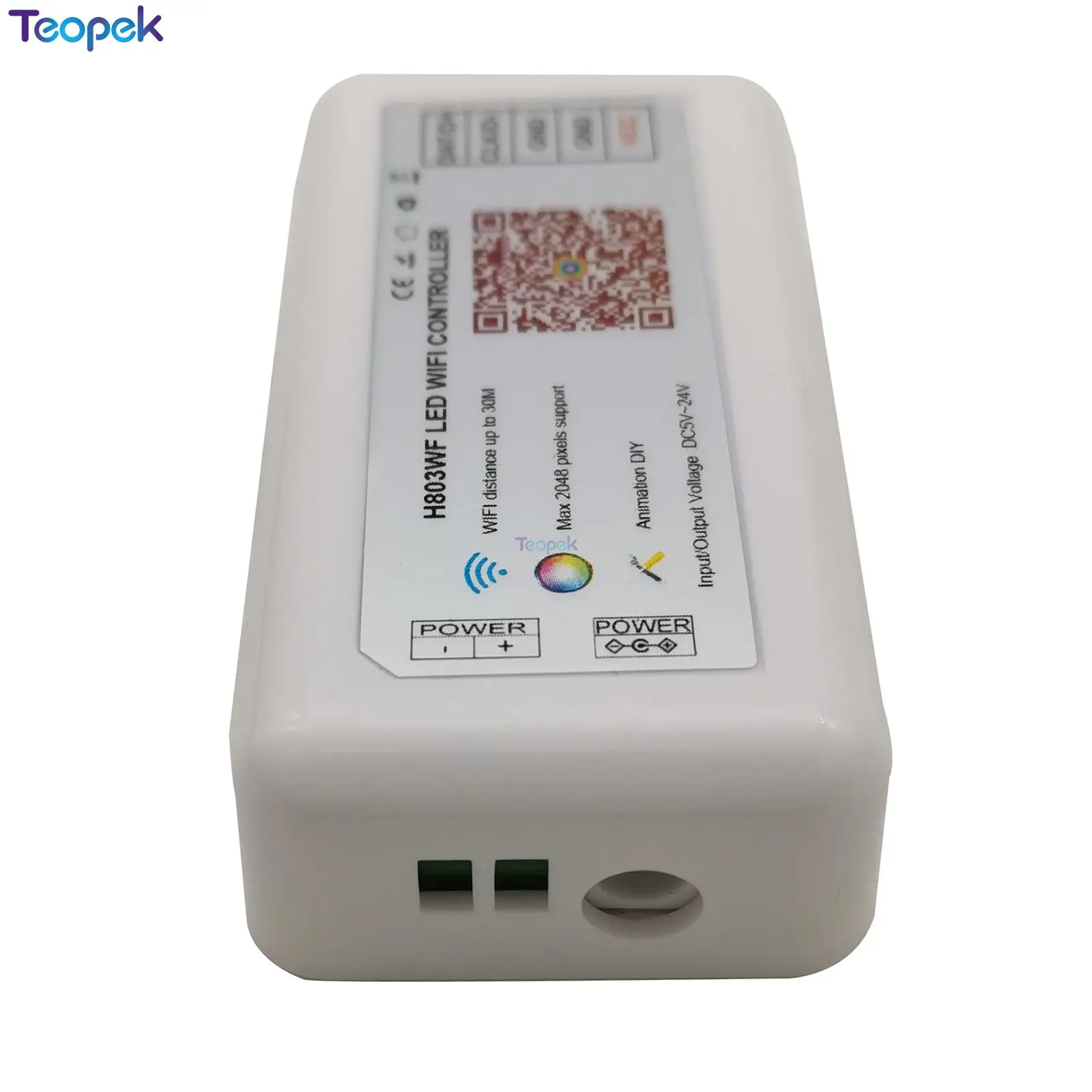 H803 wifi СВЕТОДИОДНЫЙ полноцветный контроллер DIY Drive Max 2048 пикселей Поддержка ArtNet DC5-24V для TM1812 WS2811 WS2812 LDP6803 DMX512