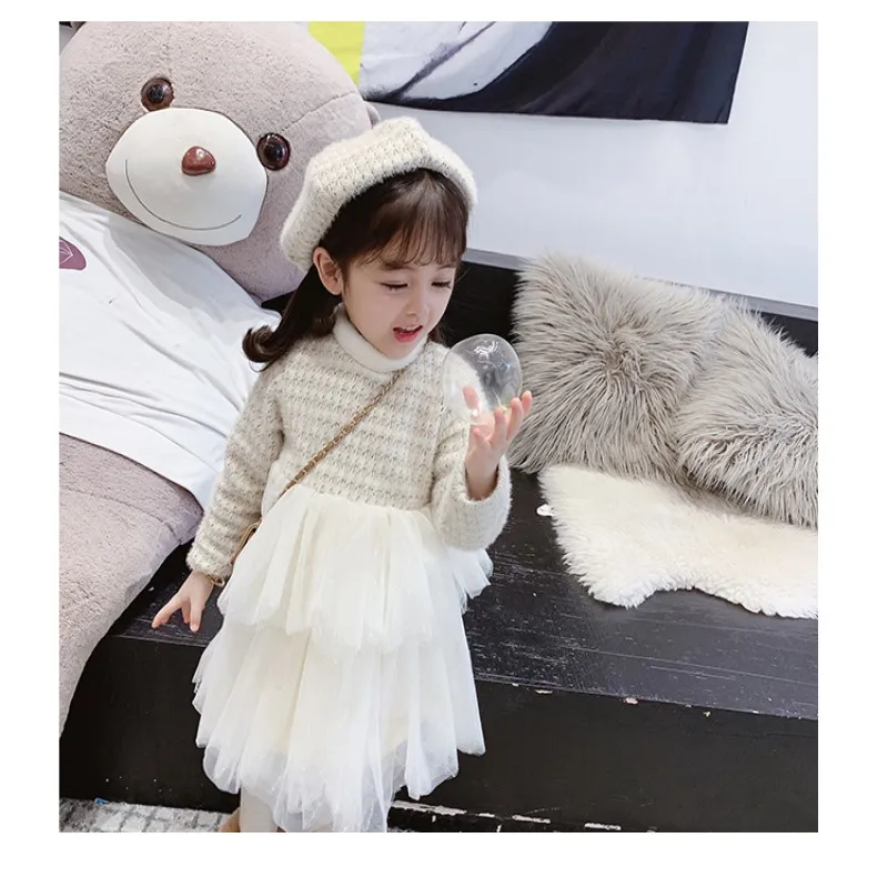 Детское платье принцессы; Милые Детские платья для девочек; платье принцессы с длинными рукавами для девочек на день рождения; платье для крещения для девочек